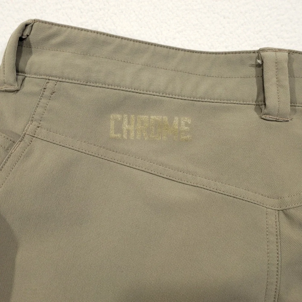Chrome Industries Shorts Men 32 Tan Stretch Cycling Utility 000541 121516